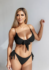 Tasha-Front-Tie-Up-Bikini-Top-With-Gold-Chains-In-Black-Womens-Trending-Sexy-Chic-Swimwear-Resort-Wear-Luxury-Fashion|Vanity-Couture-Boutique