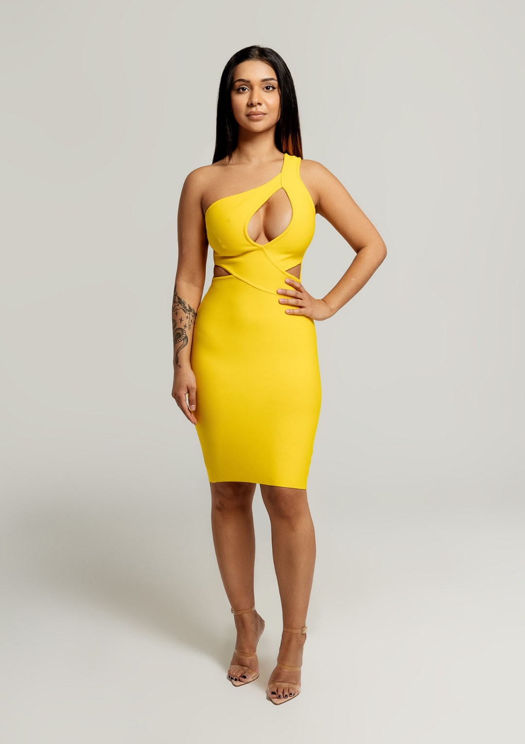 Tyla Cut Out Dress - Bandage - Vanity Couture