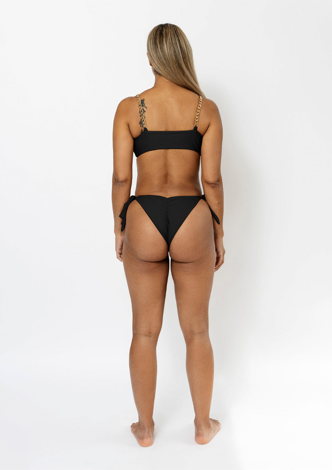 Tasha-Front-Tie-Up-Bikini-Bottom-With-Gold-Chains-In-Black-Womens-Trending-Sexy-Chic-Swimwear-Resort-Wear-Luxury-Fashion|Vanity-Couture-Boutique