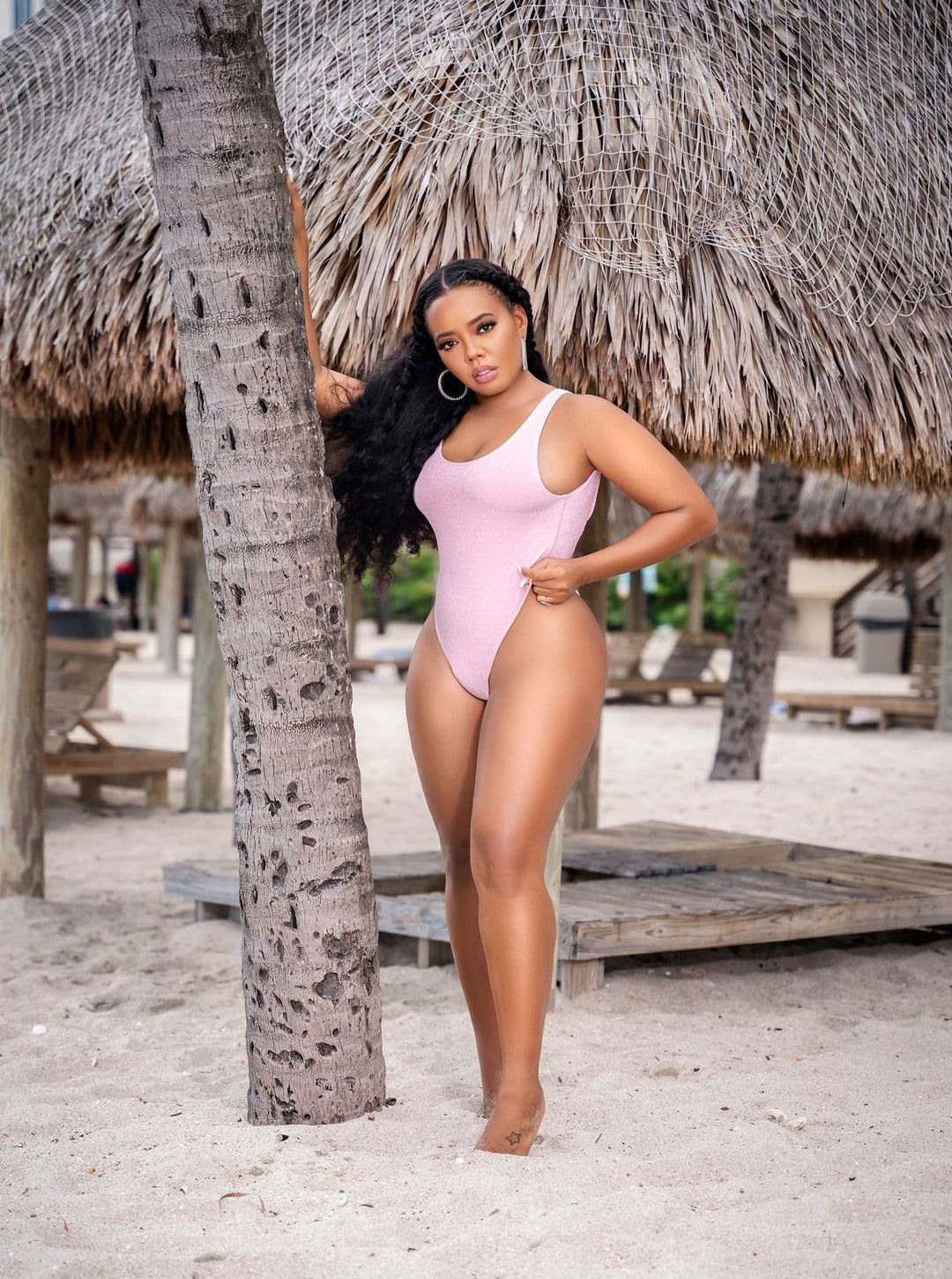 Angela-Simmons-Vanity-Couture-Pink-Swimwear-Collection-Trending-Womens-Glitter-Sparkle-Bikinis